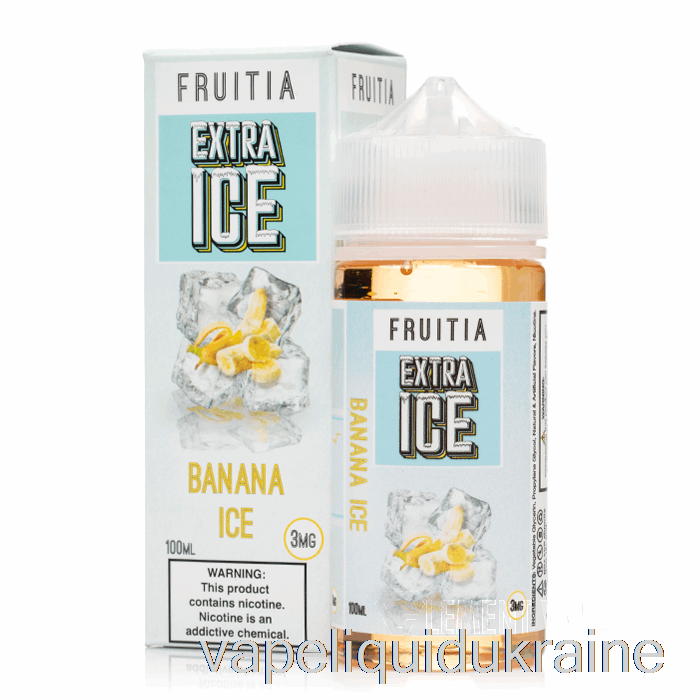 Vape Liquid Ukraine Banana Ice - Extra Ice - Fruitia - 100mL 0mg